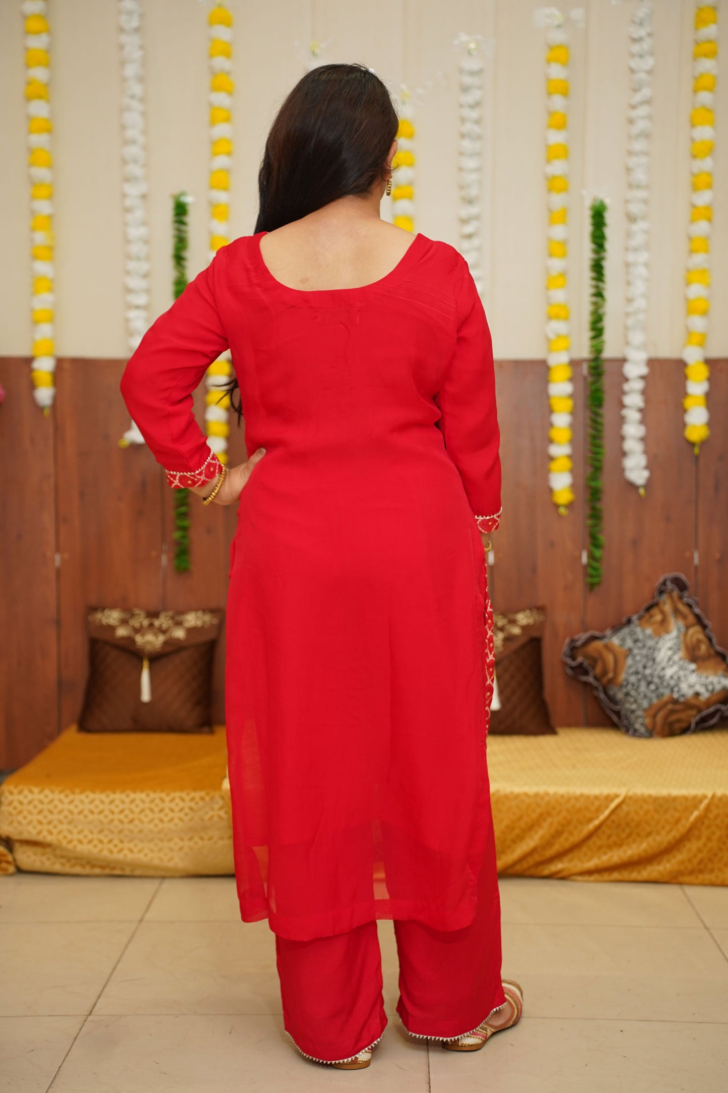 red suit for women