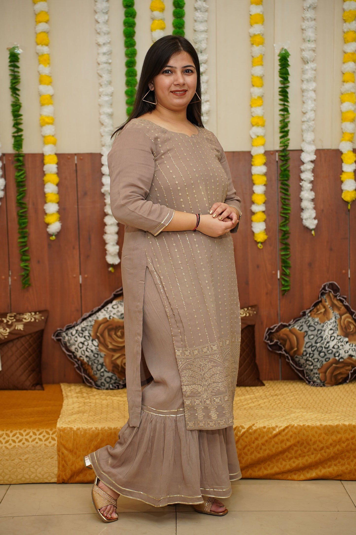 Party Wear Sharara Suit