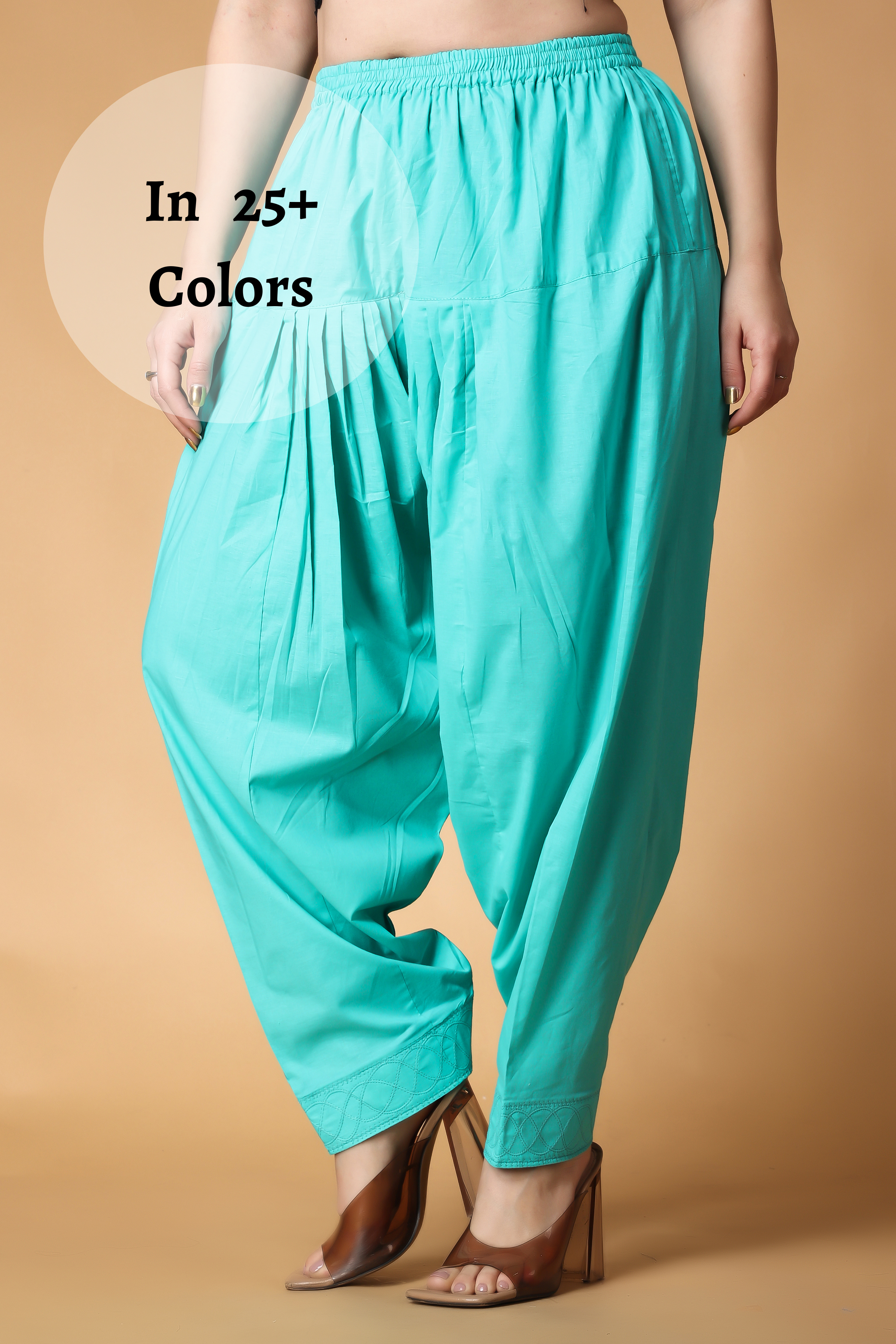 Women Rayon Plain Trousers | Gangotri