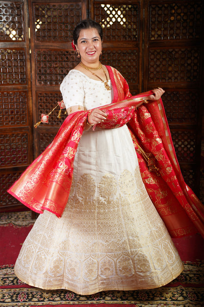 Ragini Jacquard Silk Lehenga