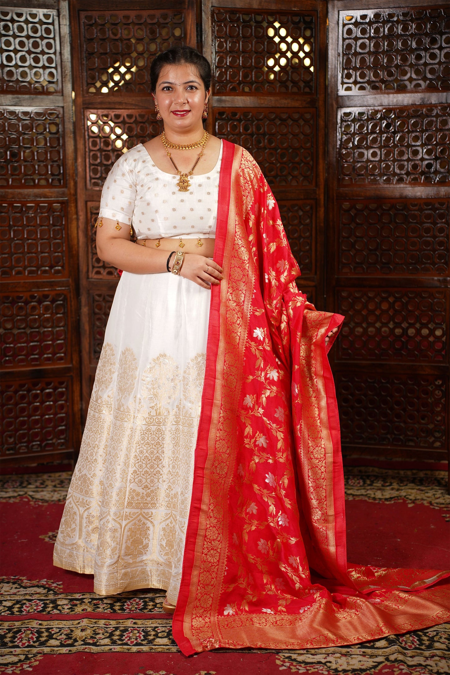 Ragini Jacquard Silk Lehenga