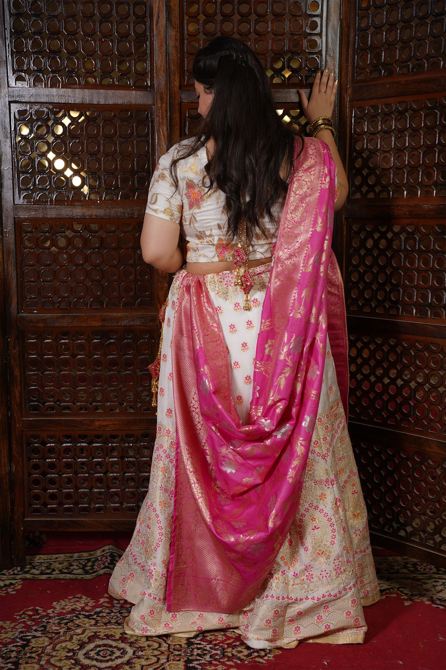 Eraya Jacquard Silk Lehenga