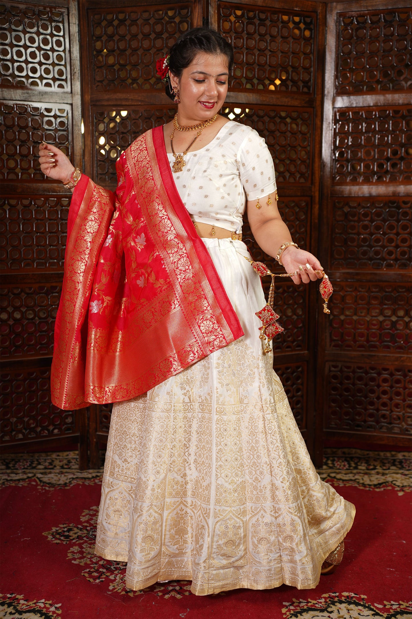 Ragini Jacquard Silk Lehenga