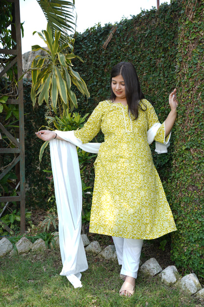 Cotton Kurta Sets With Dupatta