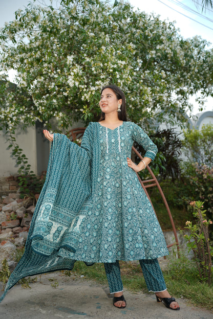 Anarkali Kurta Set With Dupatta