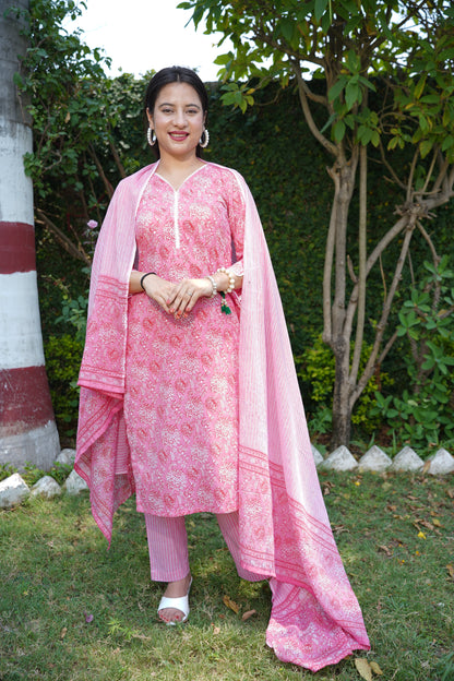 Cotton Kurta Sets With Dupatta