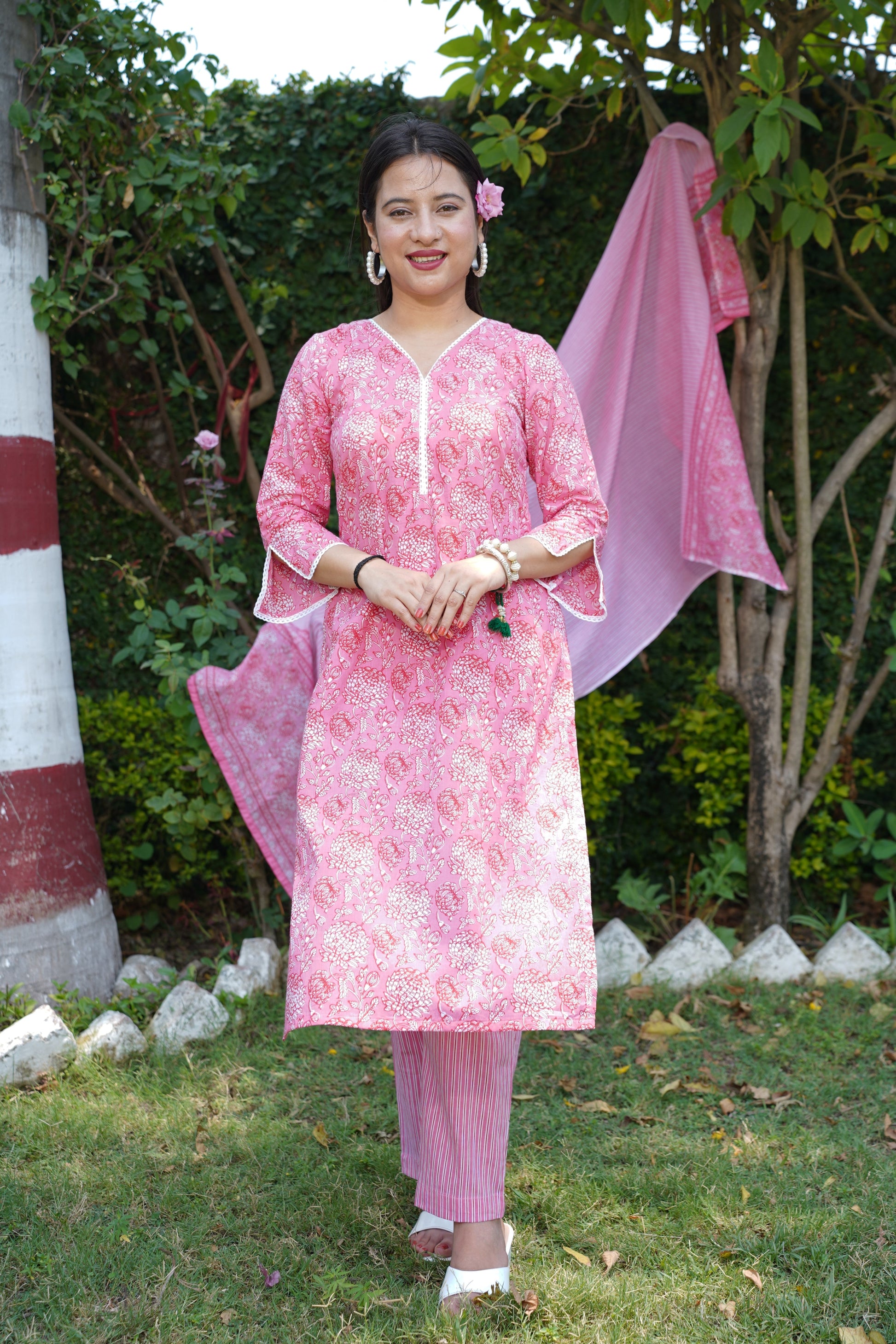 Cotton Kurta Sets With Dupatta