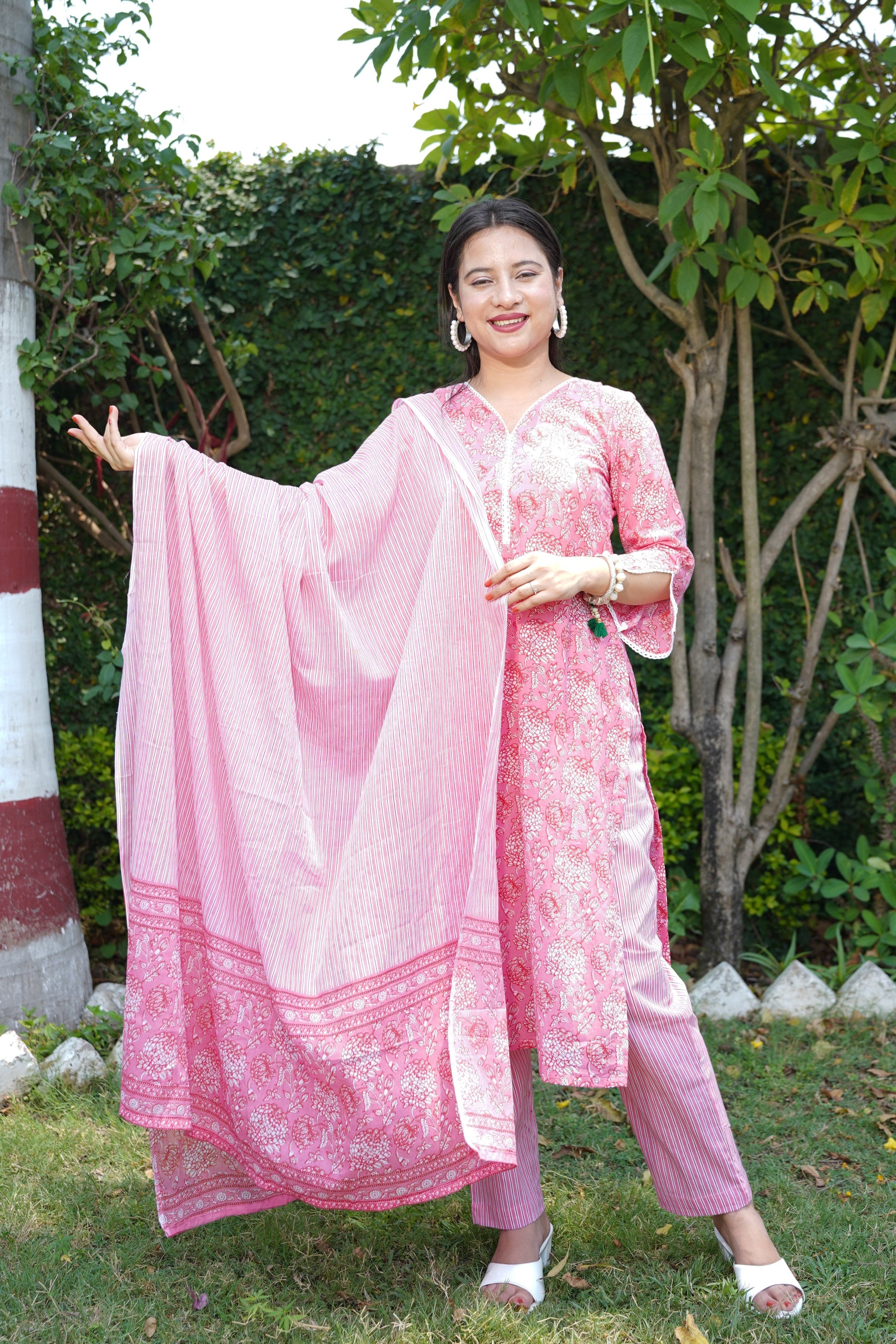 Cotton Kurta Sets With Dupatta