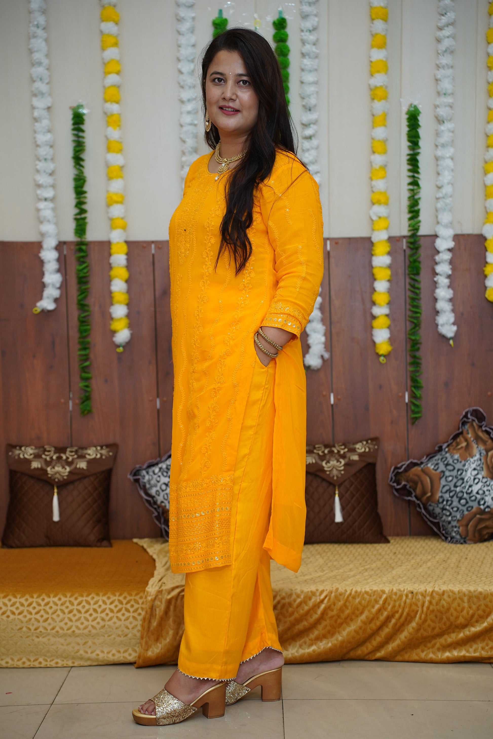 Yellow Haldi Suit