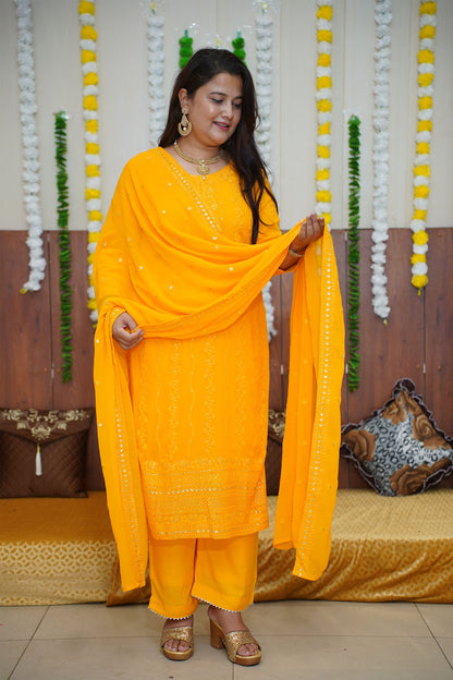 Yellow Haldi Suit