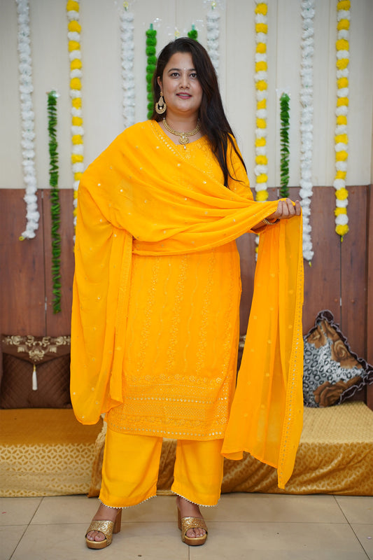 Yellow Haldi Suit