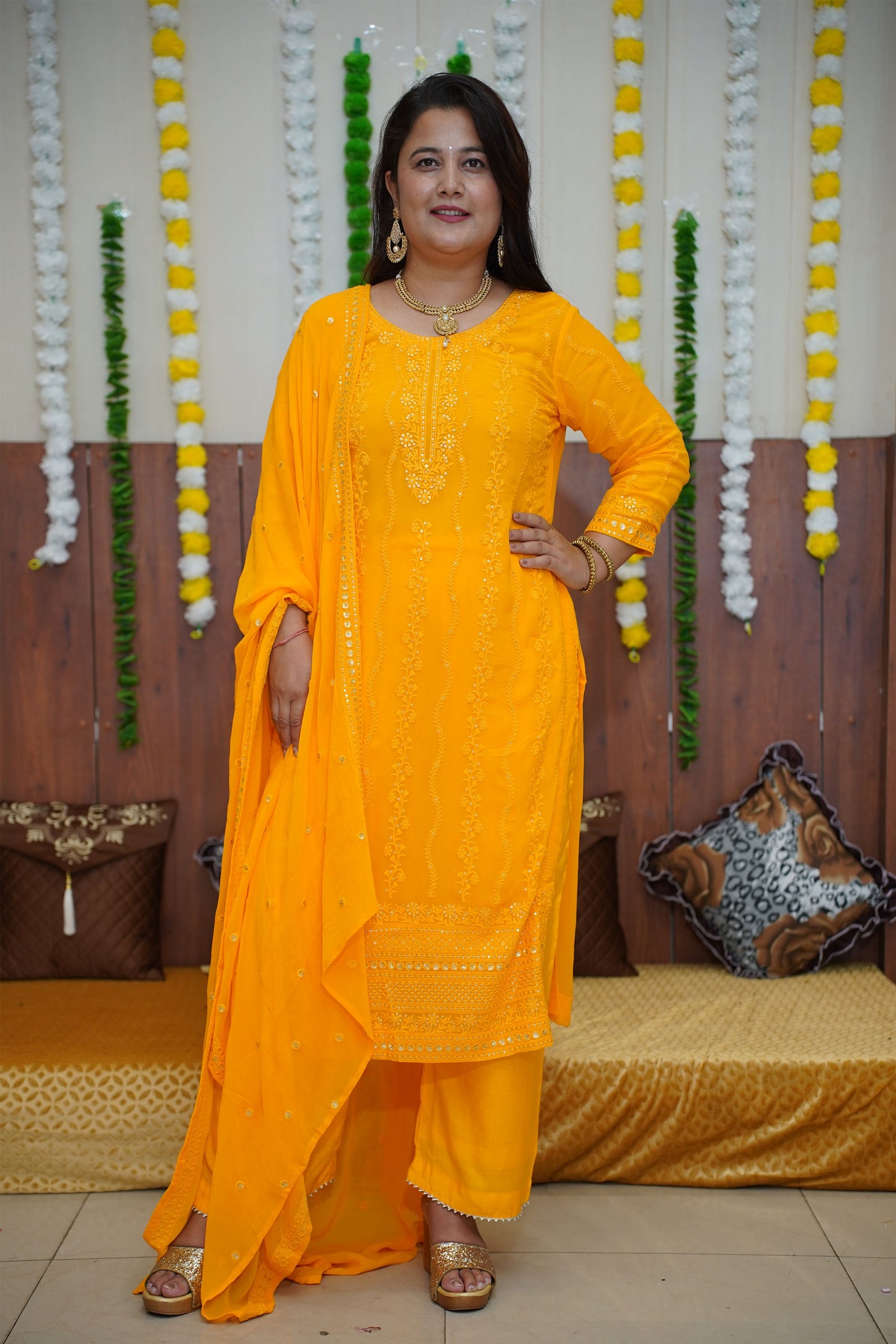 Yellow Haldi Suit