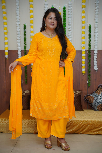 Yellow Haldi Suit