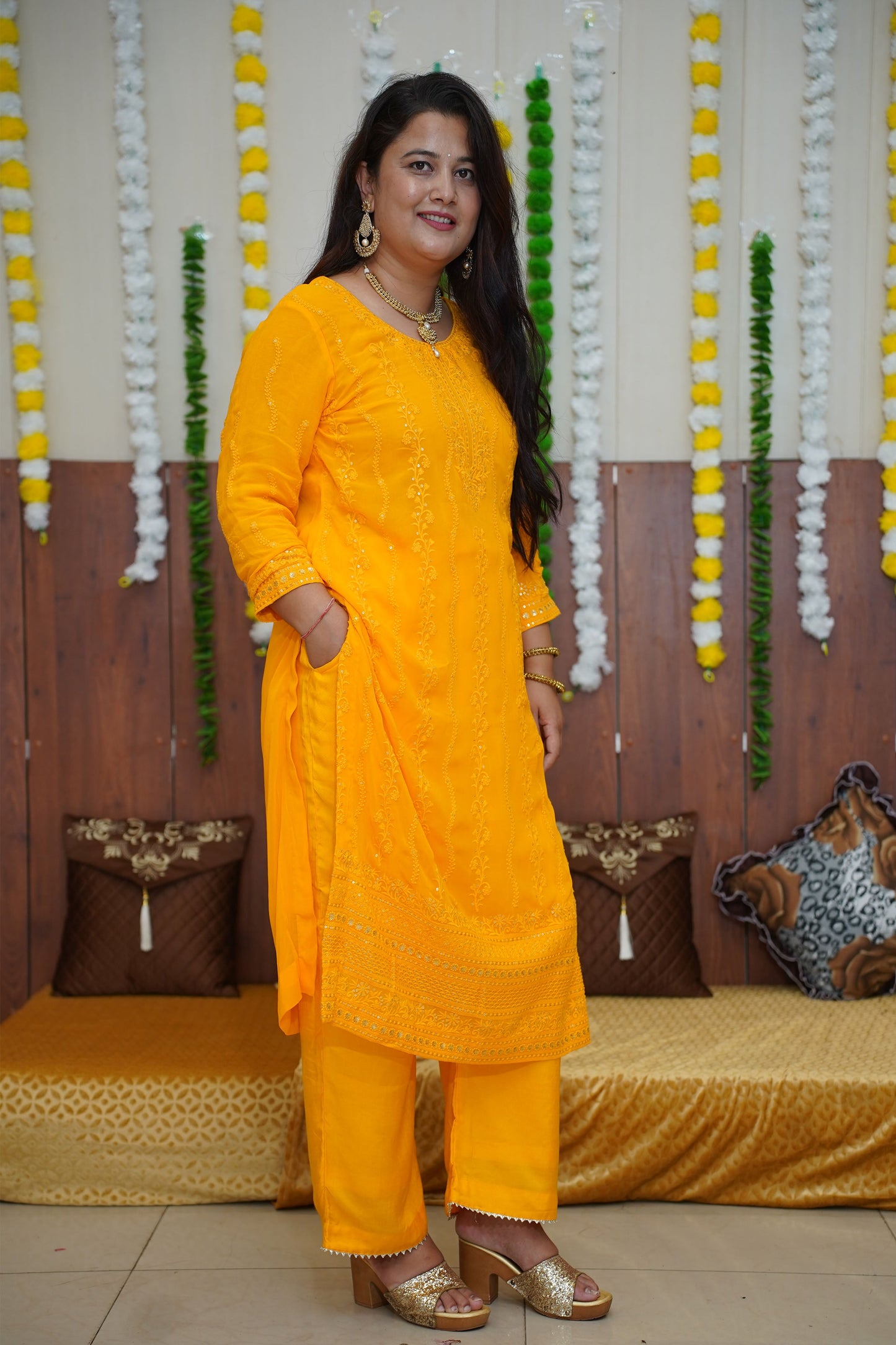 Yellow Haldi Suit