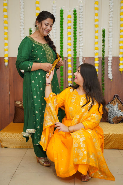 Yellow Suit For Haldi