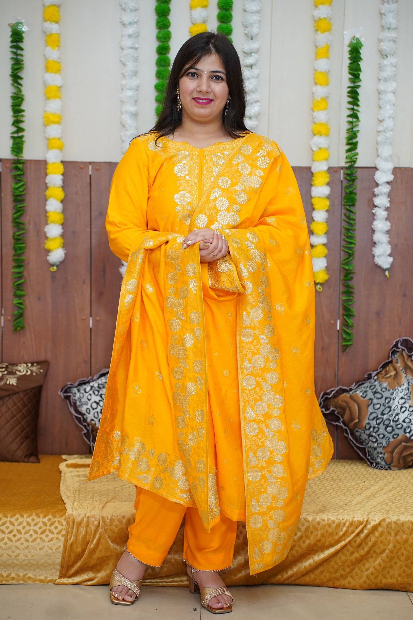 Yellow Suit For Haldi