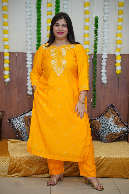 Yellow Suit For Haldi