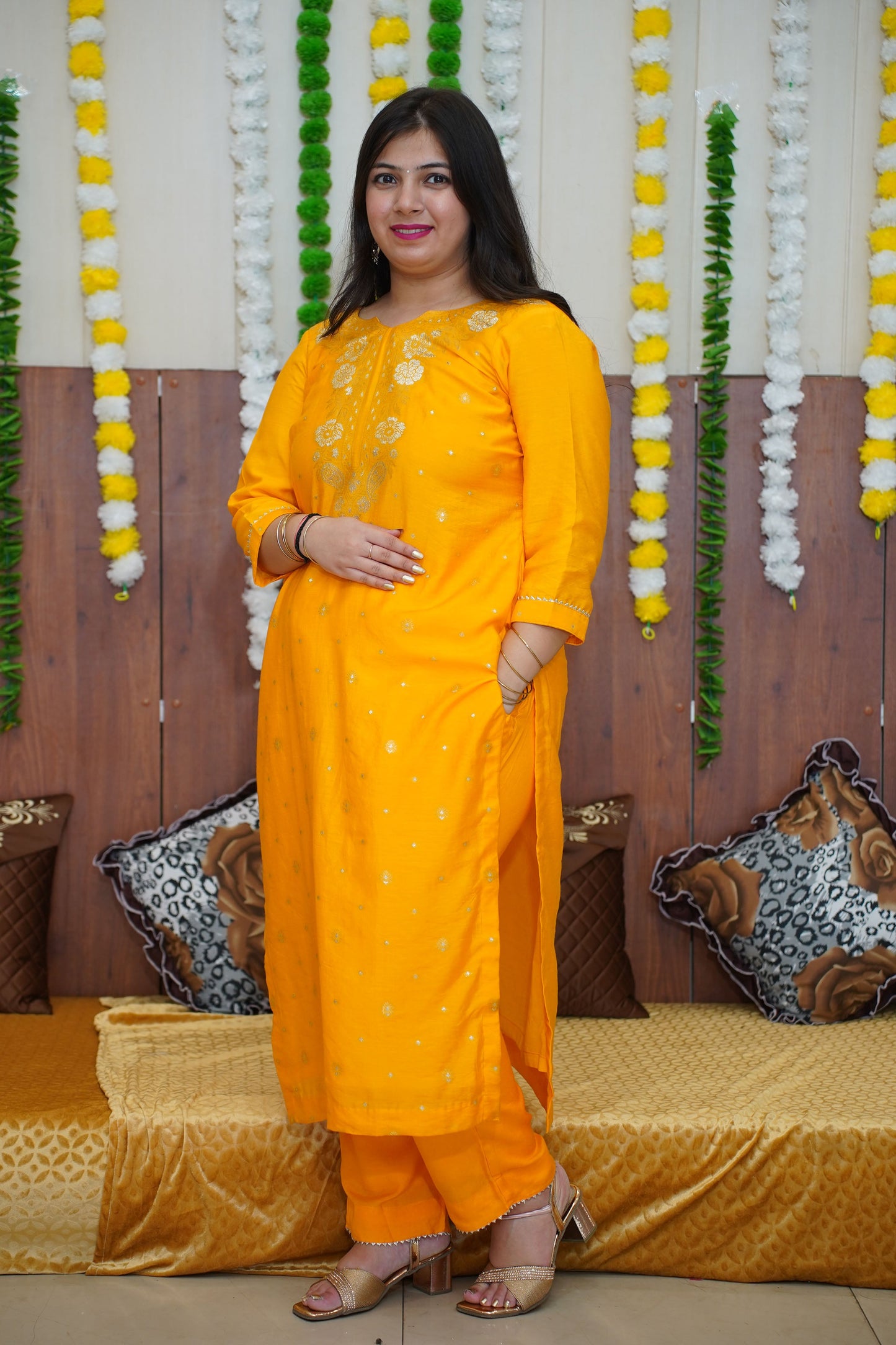 Yellow Suit For Haldi