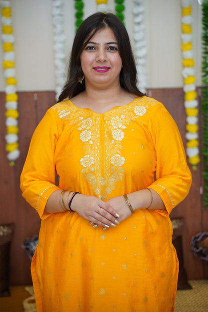 Yellow Suit For Haldi