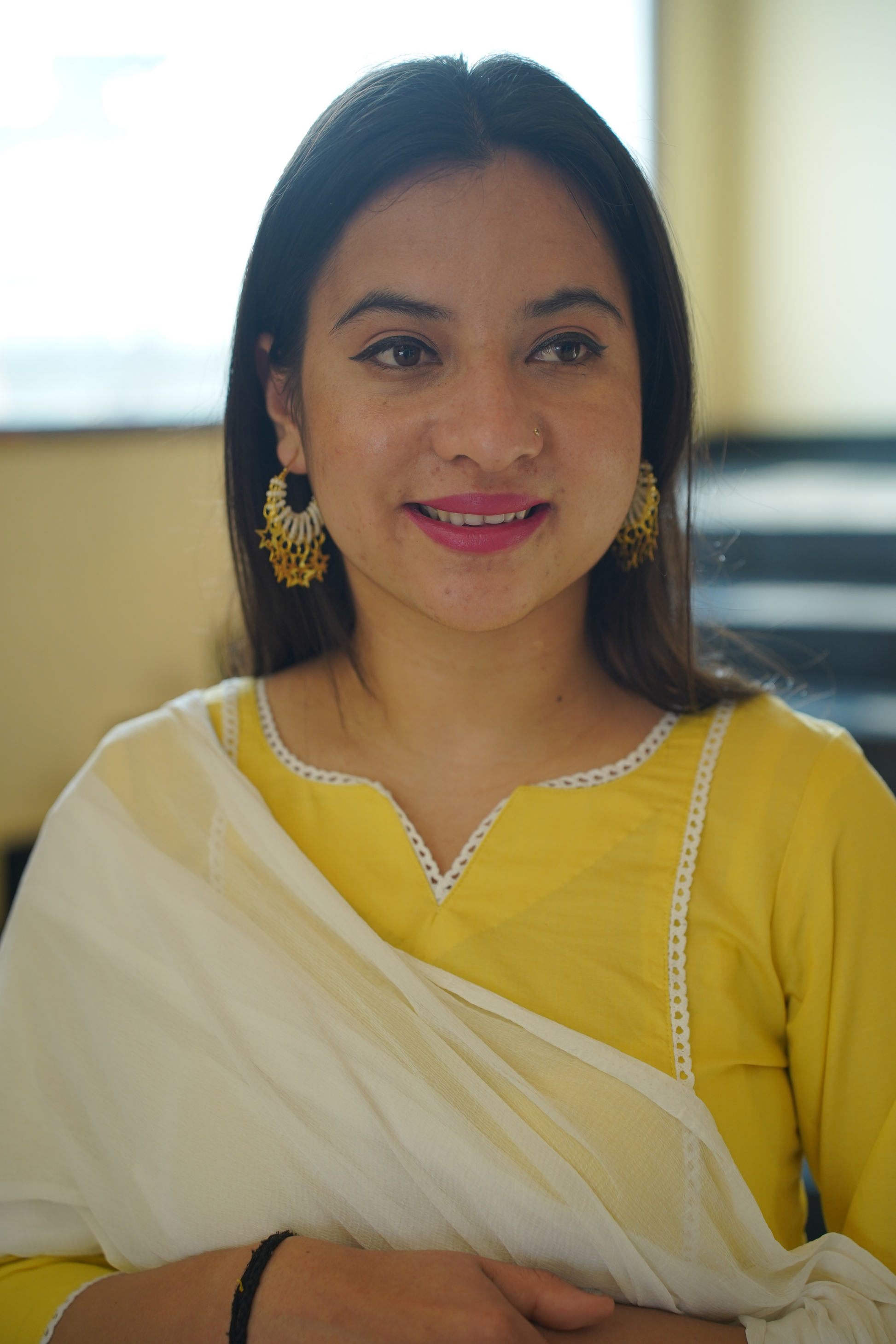 Yellow Kurta Set With Dupatta