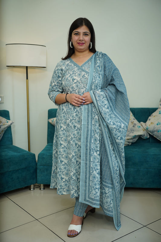 Printed Anarkali Suit