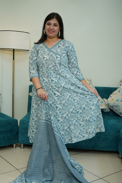 Printed Anarkali Suit