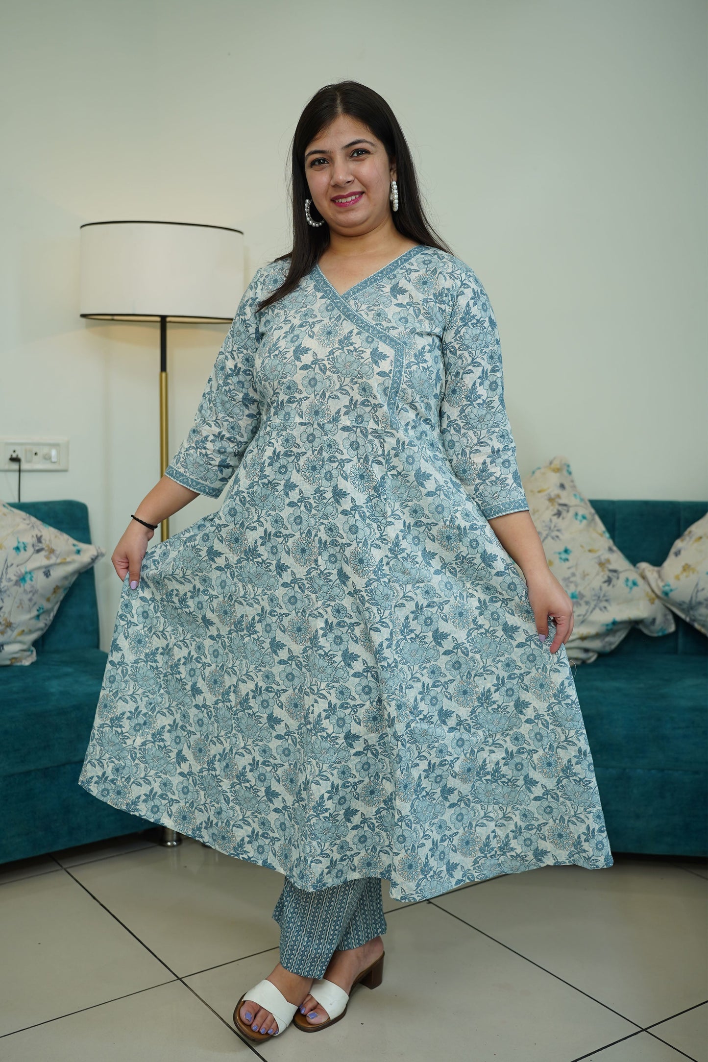Printed Anarkali Suit