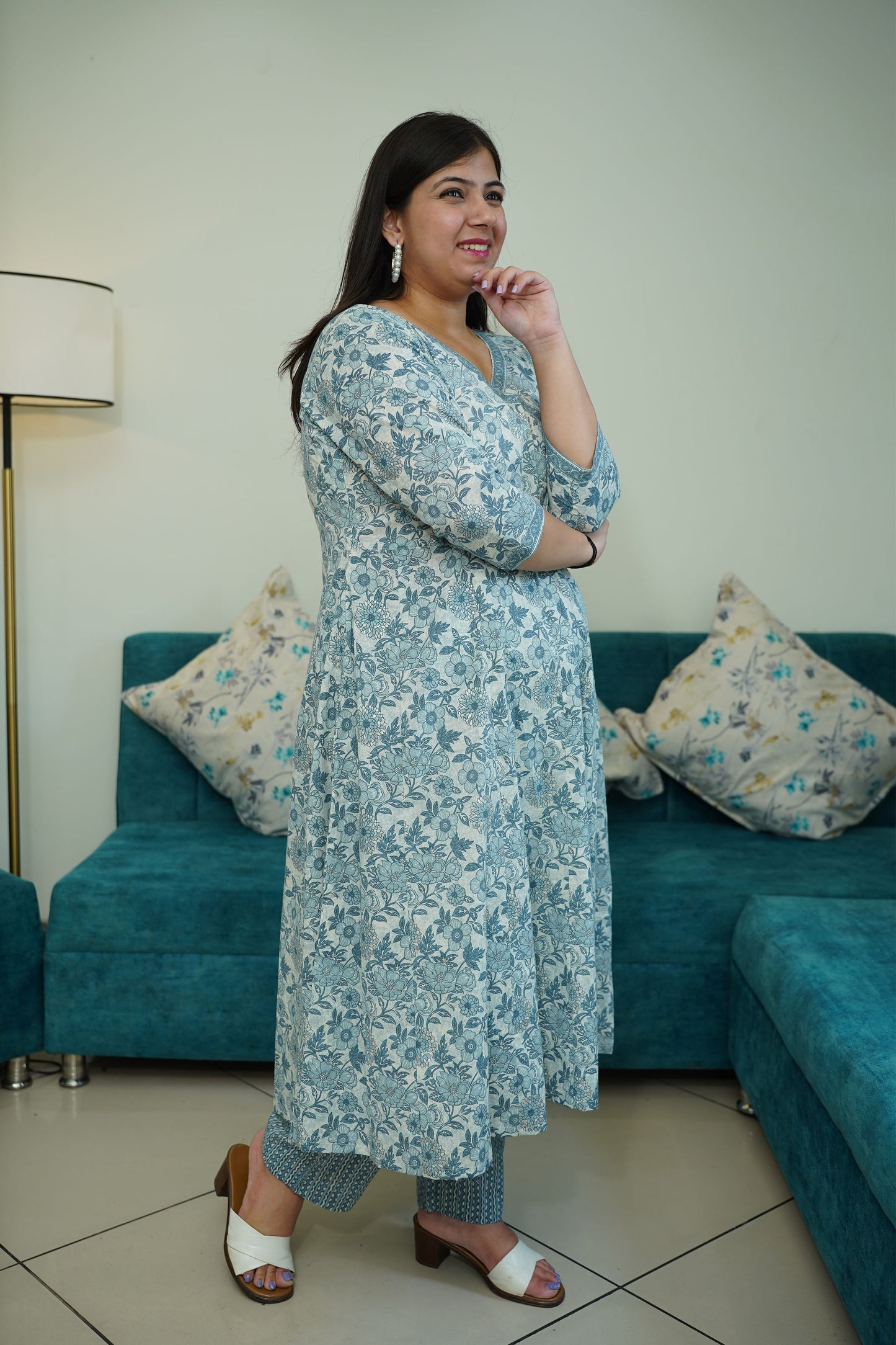 Printed Anarkali Suit