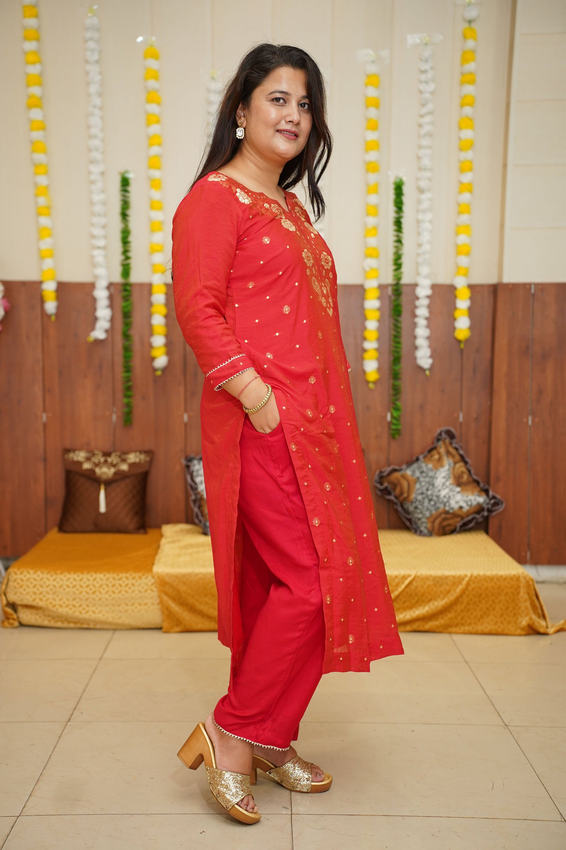Red Suit For Women