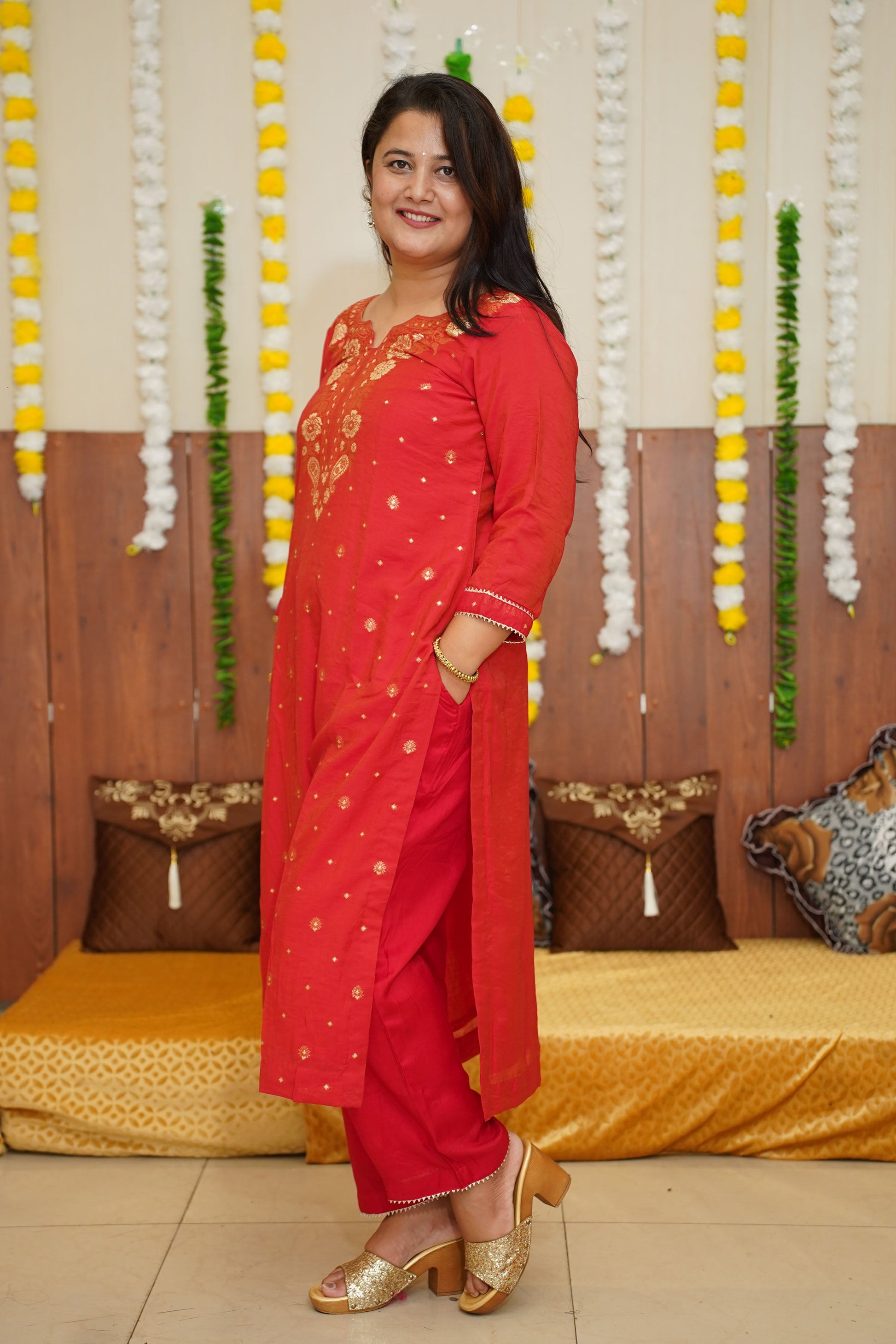 Red Suit For Women
