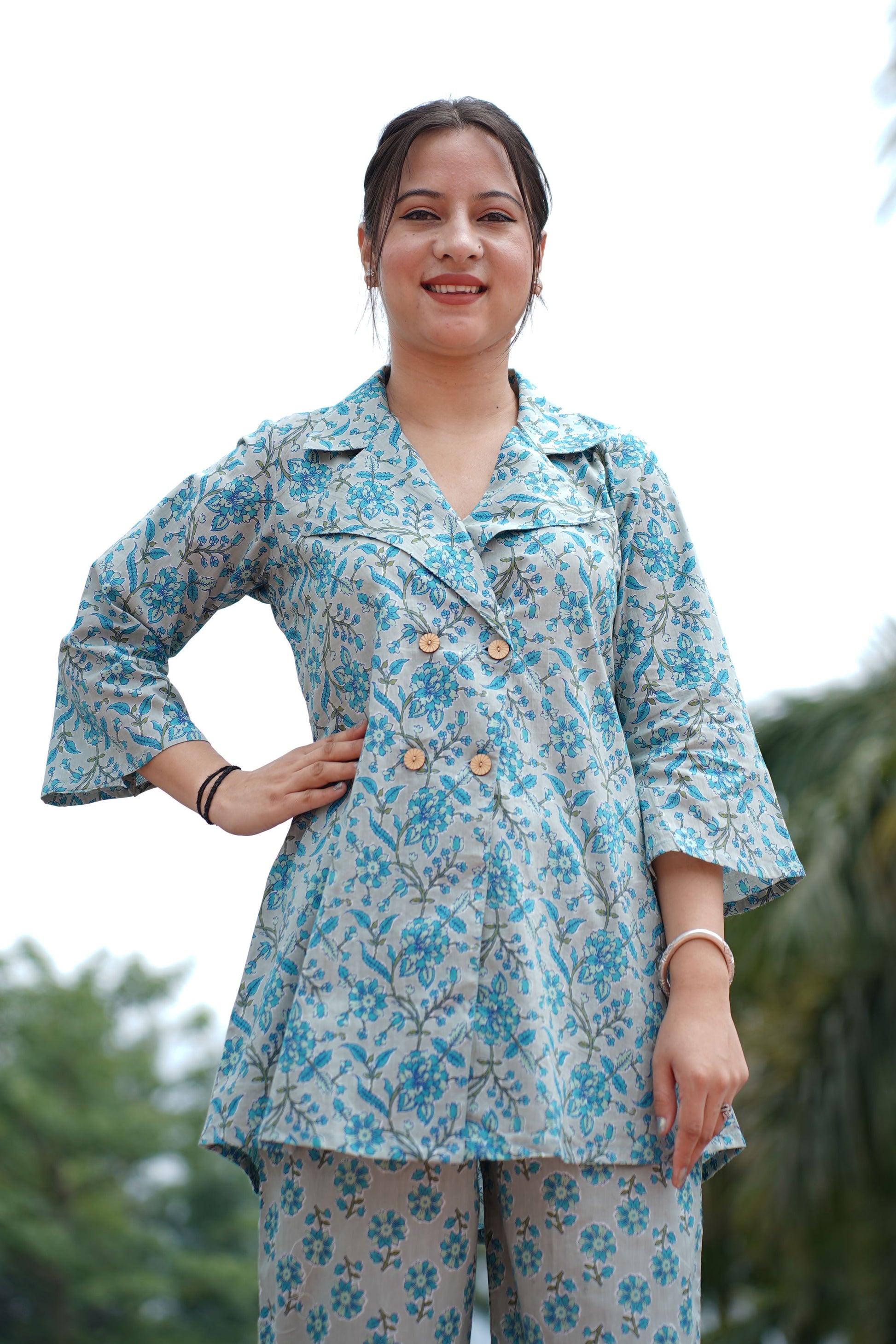 Cotton Co Ord Set Women