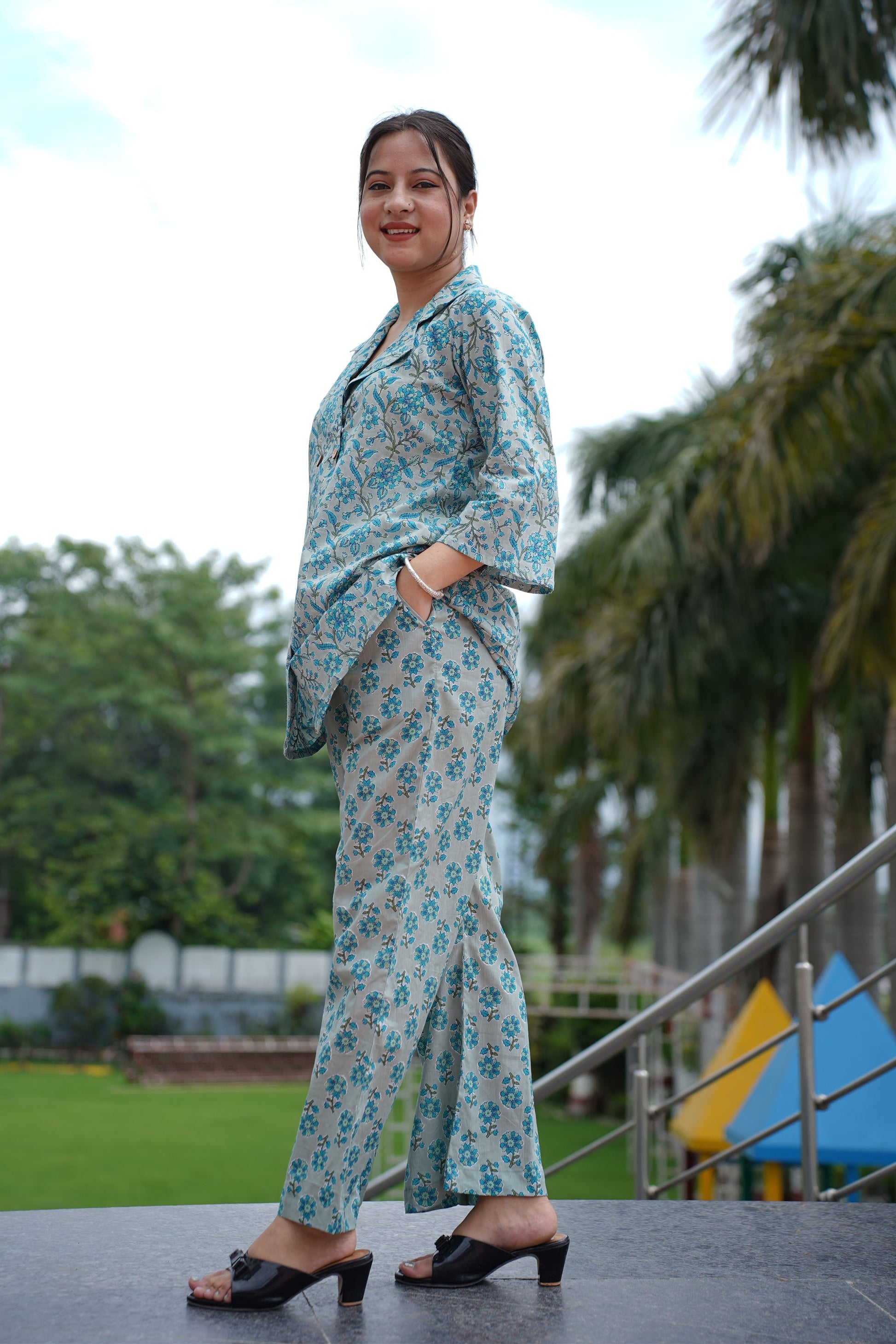 Cotton Co Ord Set Women