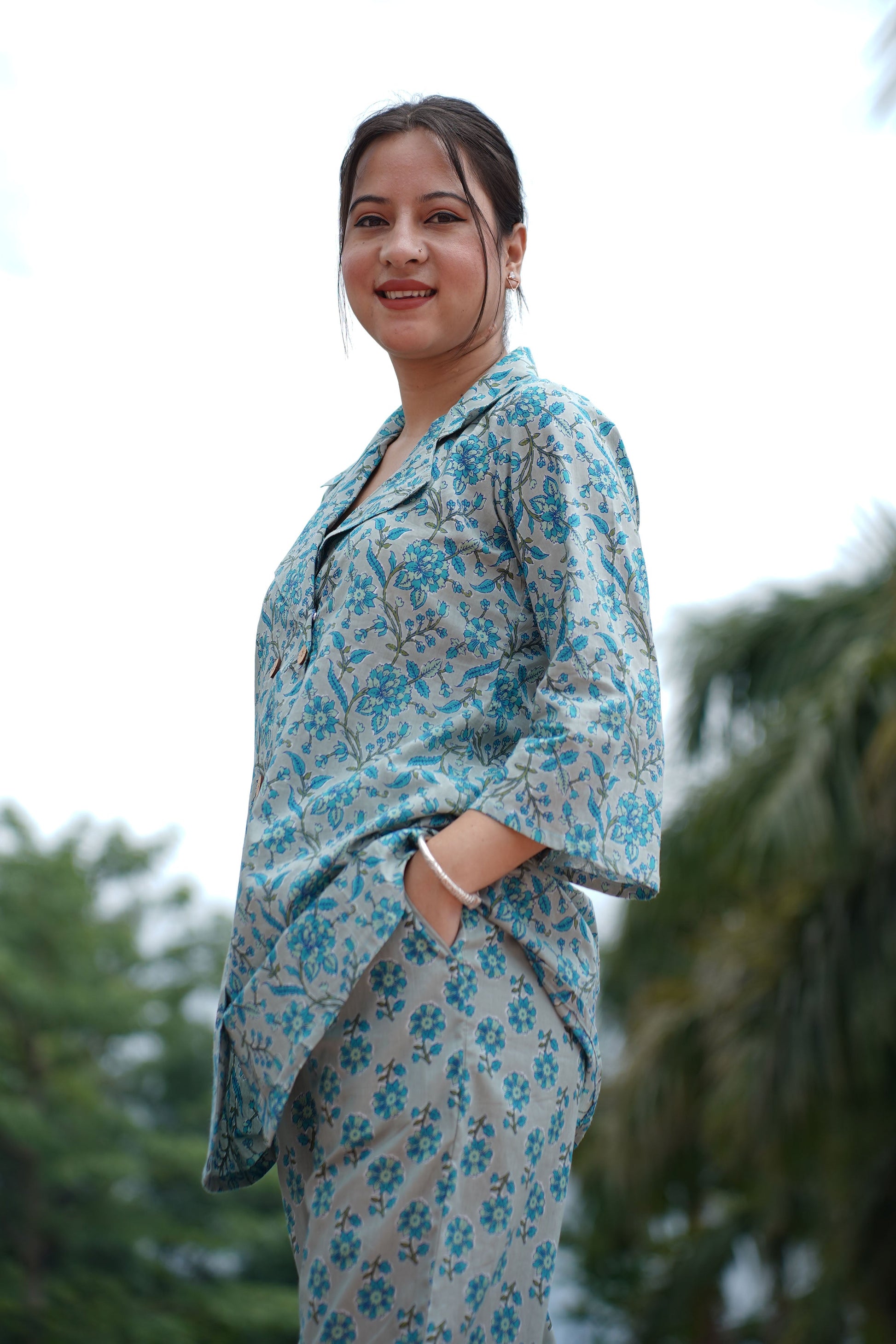 Cotton Co Ord Set Women