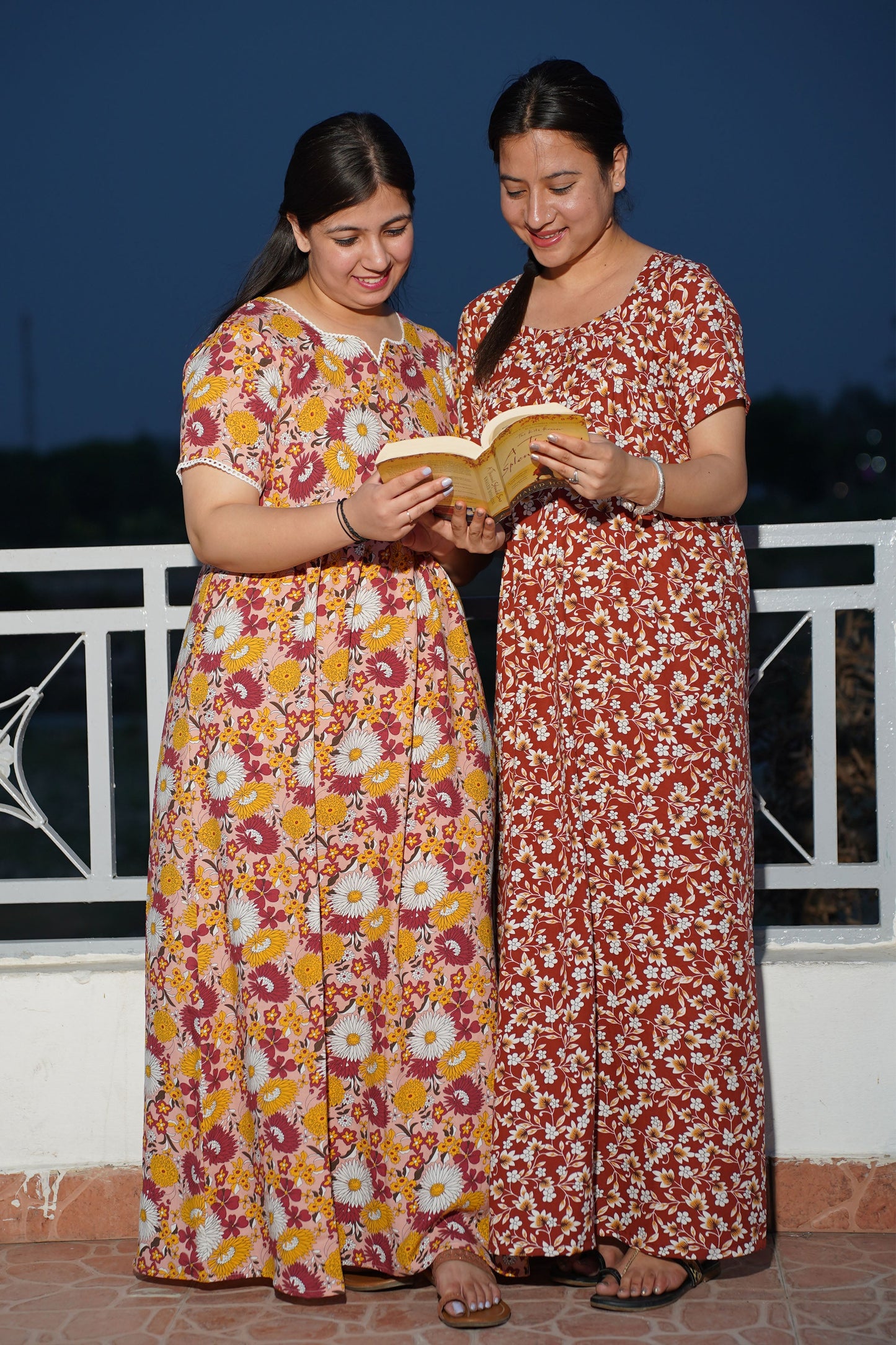 Floral Vibrance Rayon Night Gown