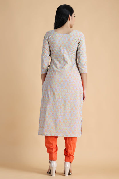 Women Plus Size Grey simple salwar suit | Vilasata
