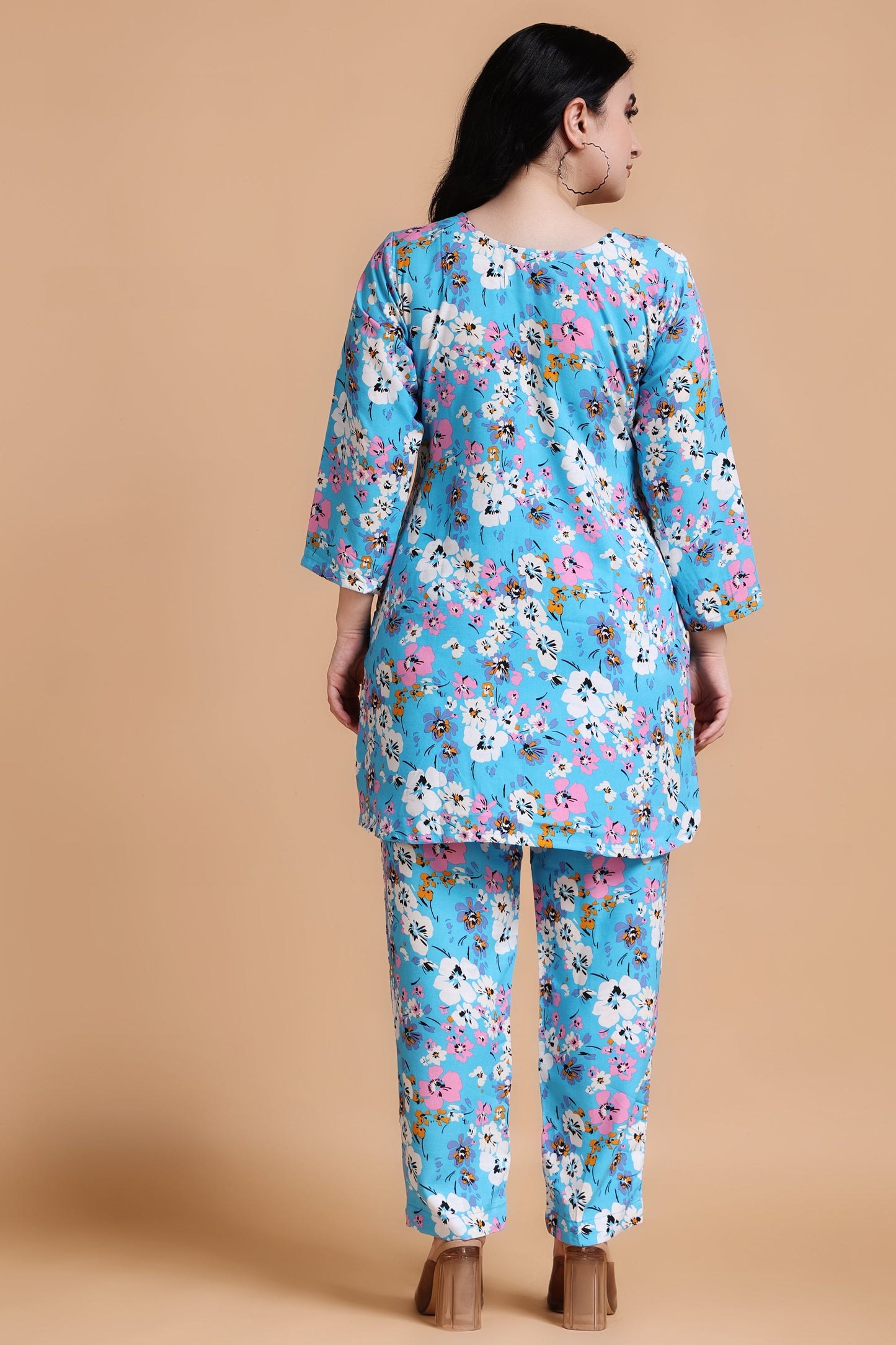 Floral Bliss Rayon Co-ord Set
