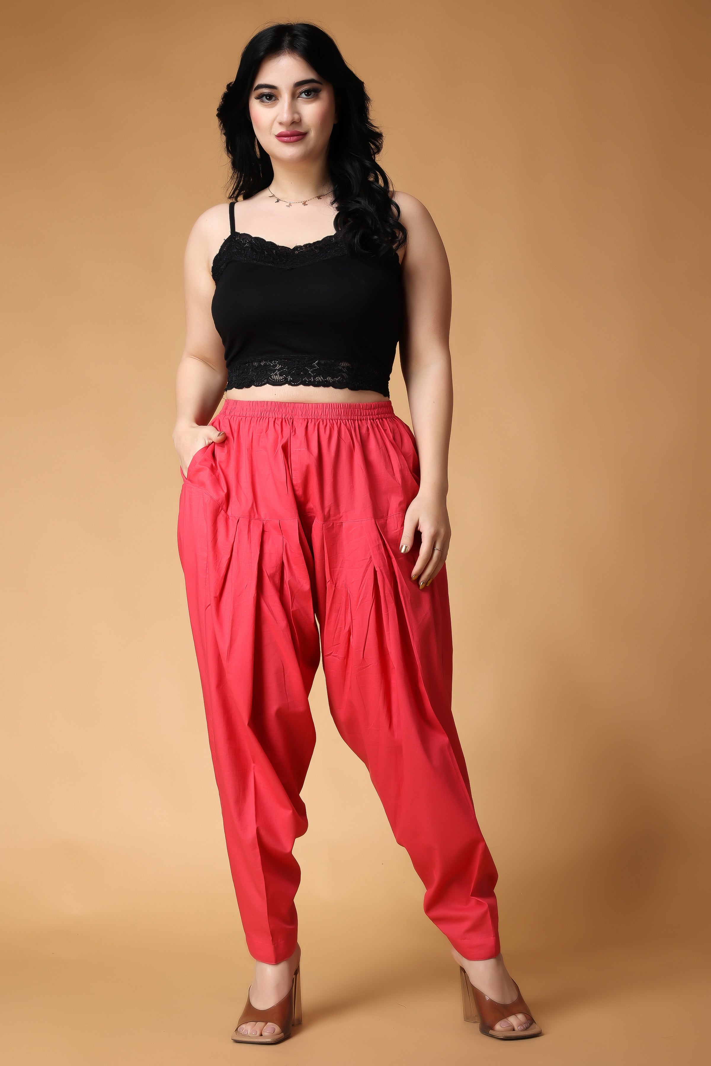 Buy AWA Women's premium soft Cotton Salwar pants / Normal pants, Color -  Pink, Size-XXL Online at Best Prices in India - JioMart.