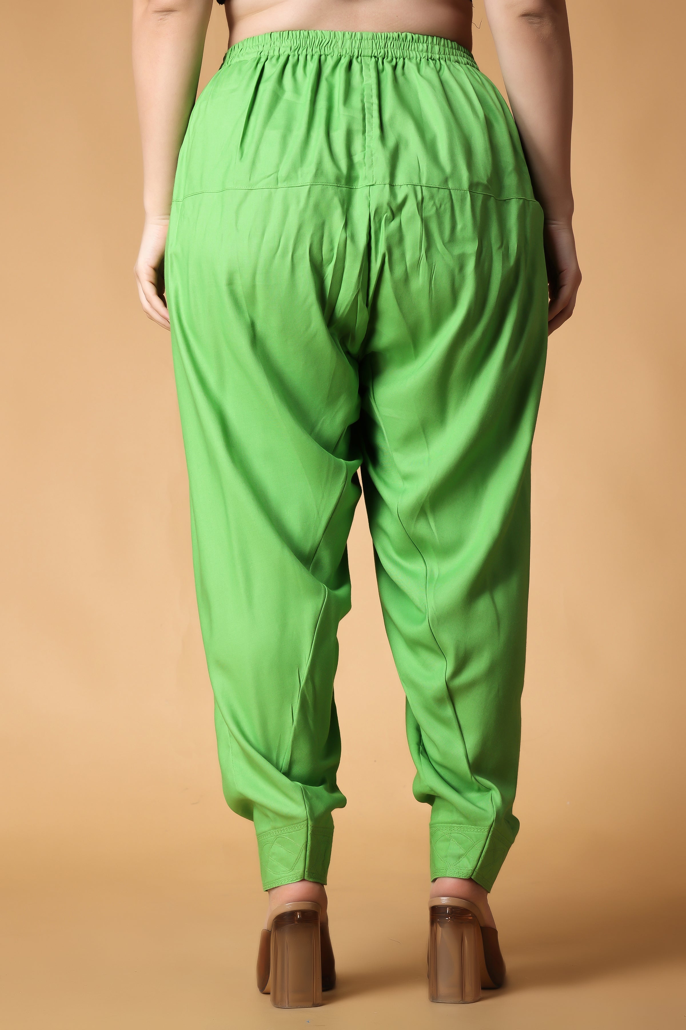 Buy W Solid Ecru Pleated Hem Salwar Pants  Shoppers Stop