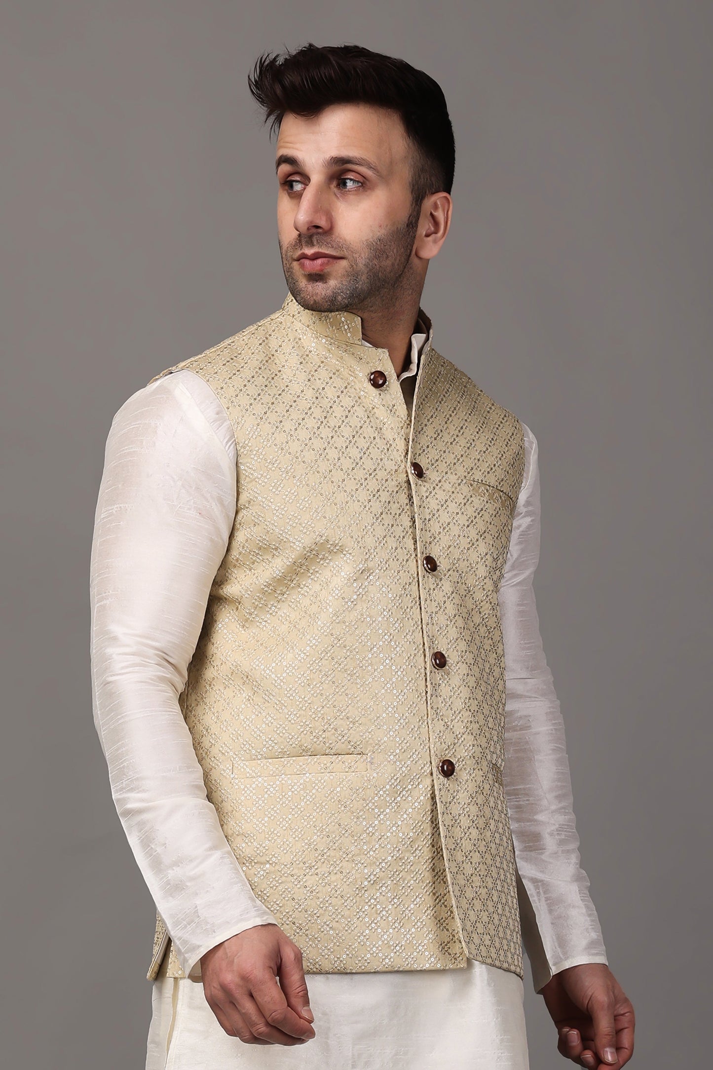 Custom Kurta Pajama With Jacket