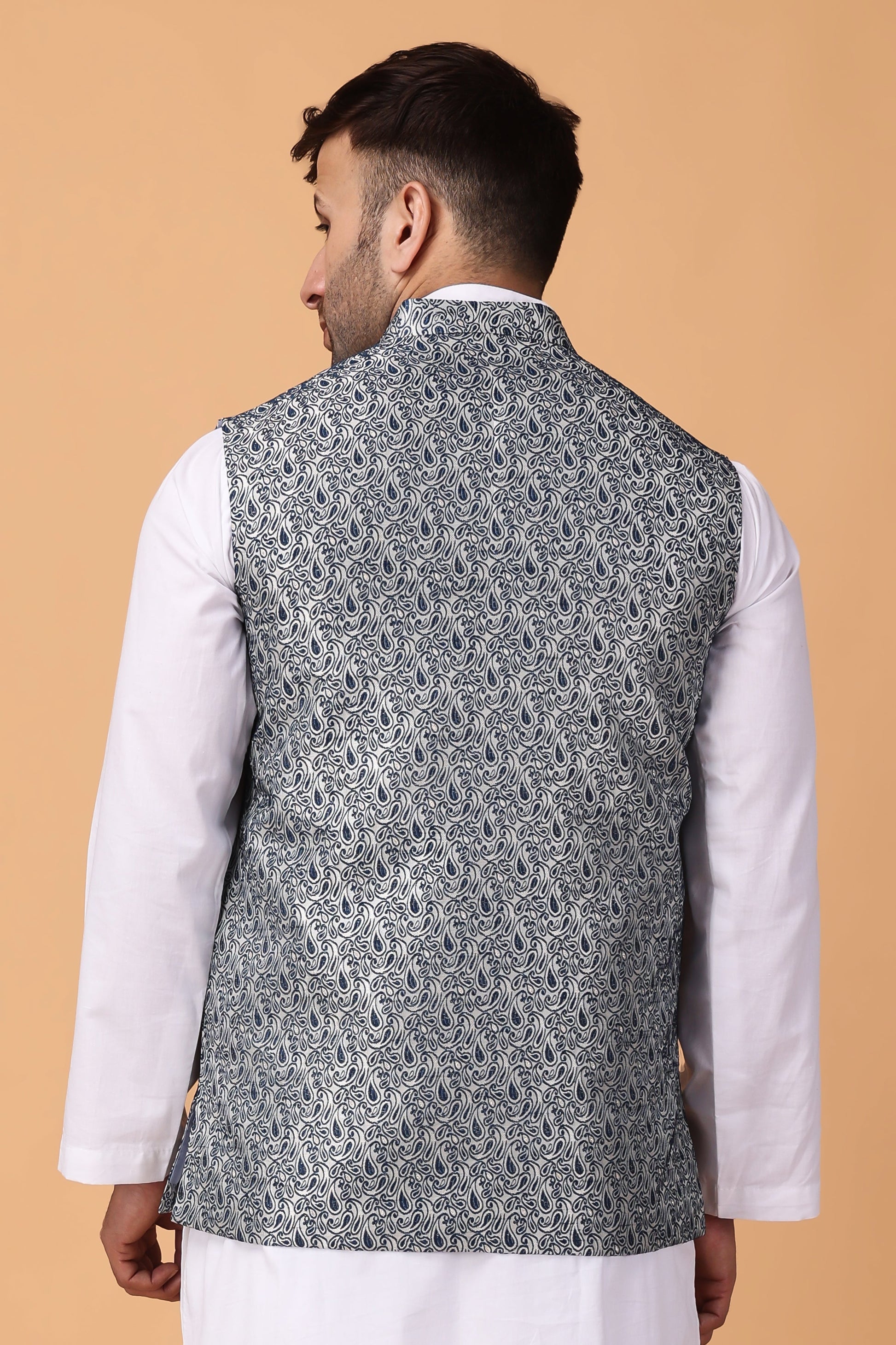 Indian Kurta Pajama With Nehru Jacket