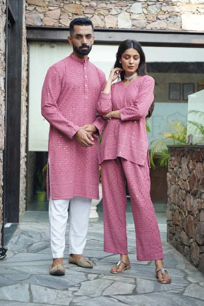 Onion Sequinned Couple Outfit