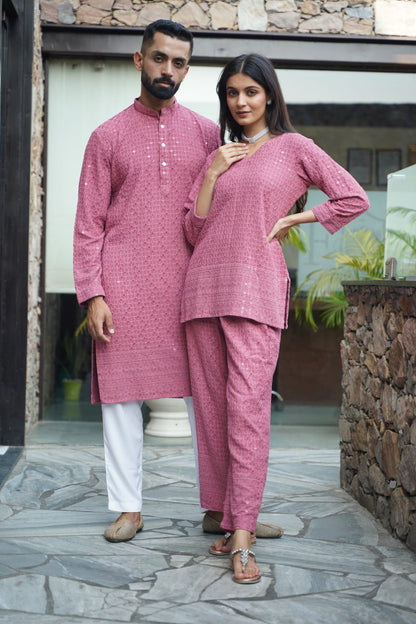 Onion Sequinned Couple Outfit