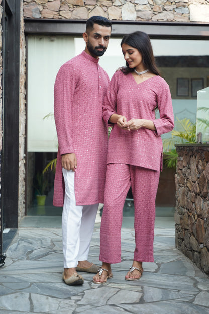 Onion Sequinned Couple Outfit