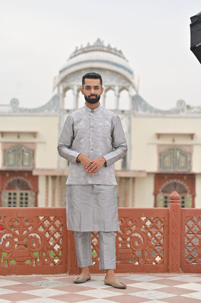 Men's Plus Size Timeless Festive Kurta Vasket Set