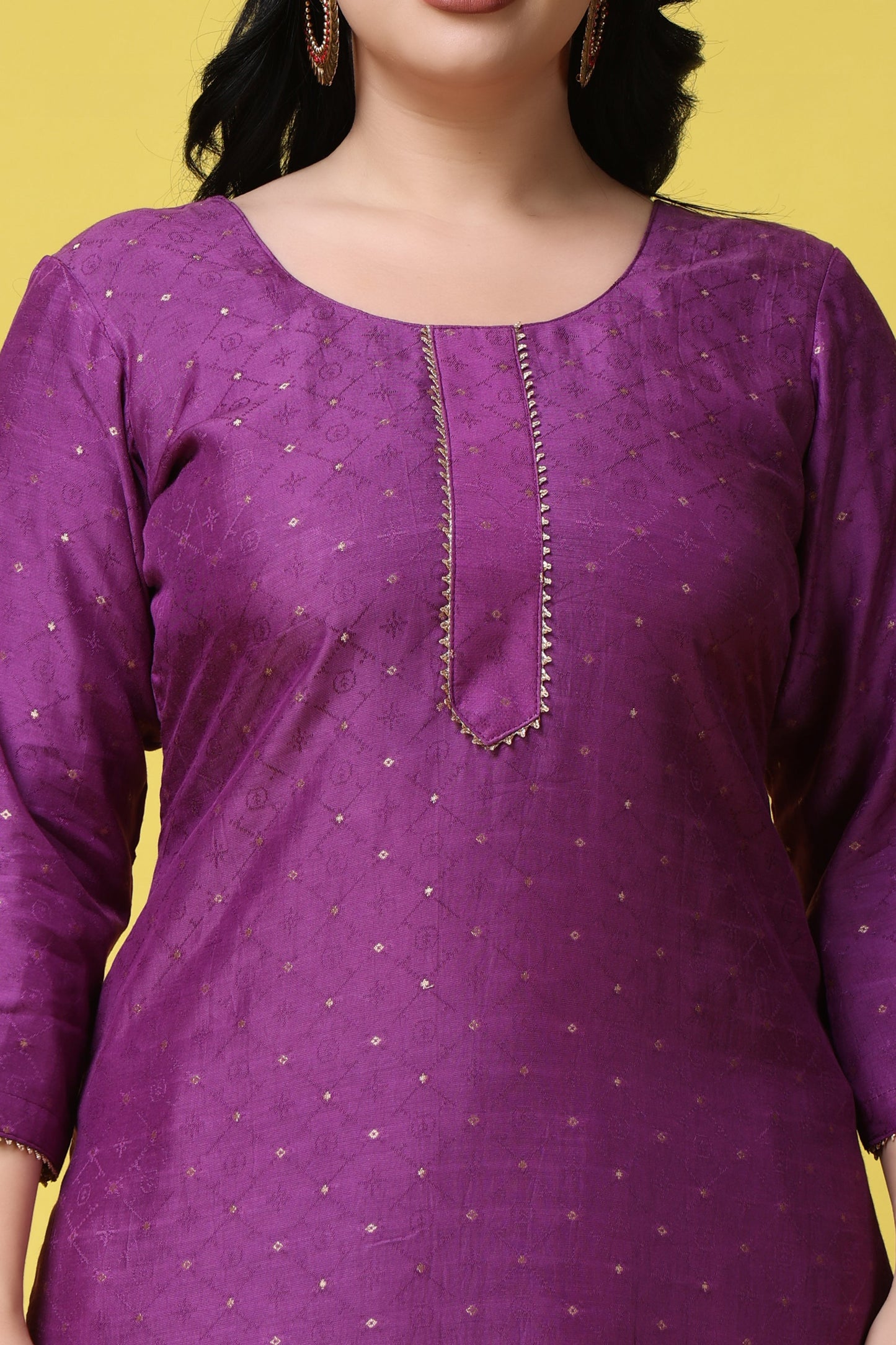 Purple Haze Muslin Suit Set