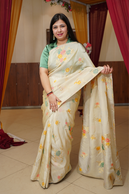 Floral Organza Saree