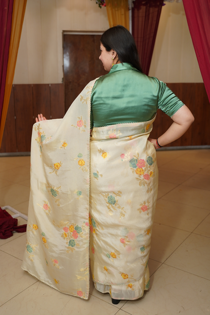 Floral Organza Saree