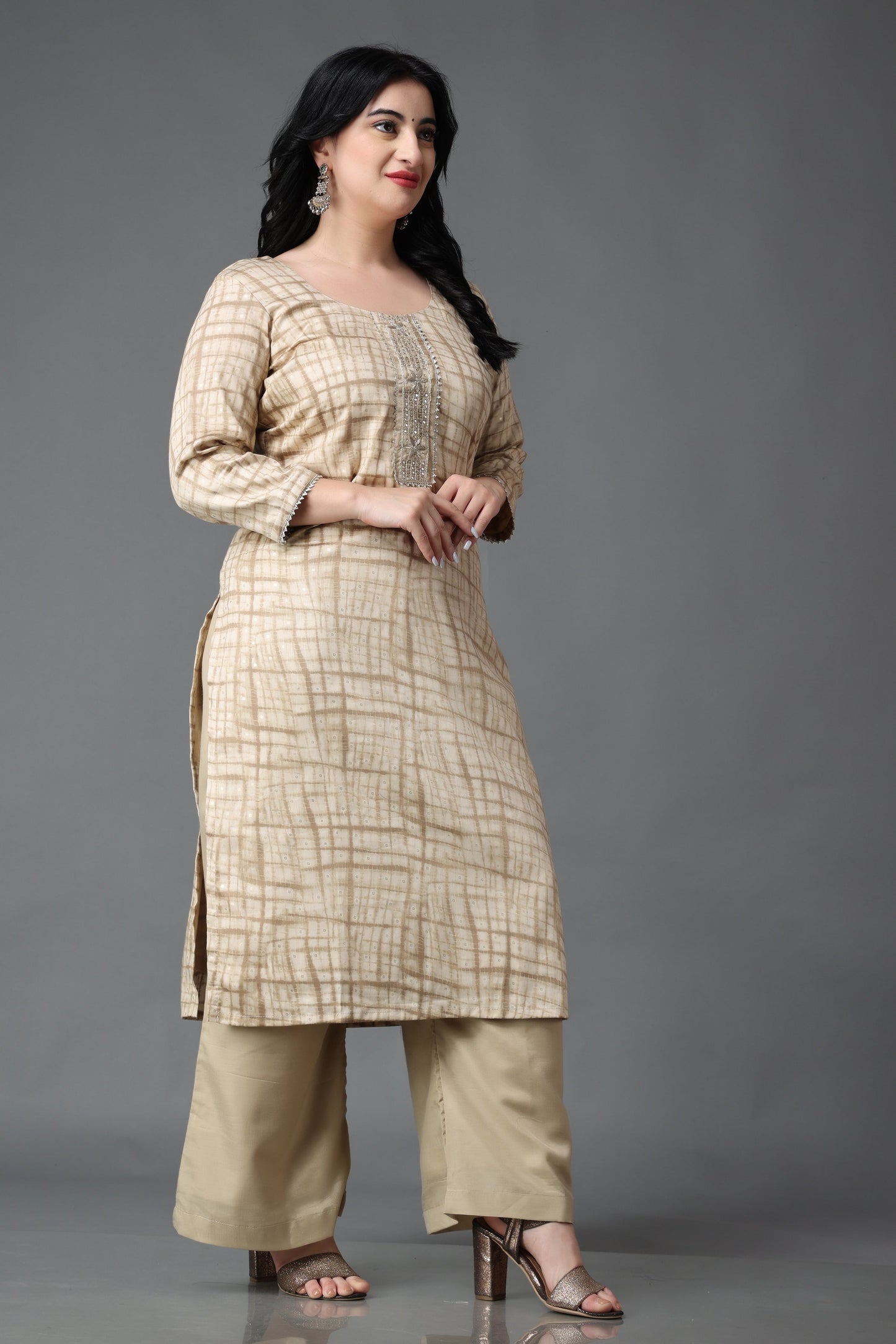 Life's Melody Modal Suit With Handwork