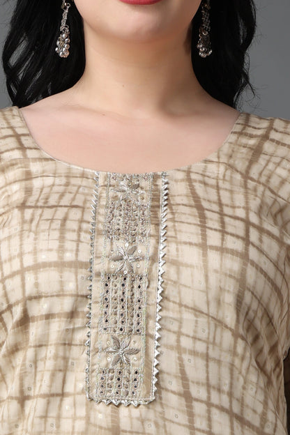 Life's Melody Modal Suit With Handwork