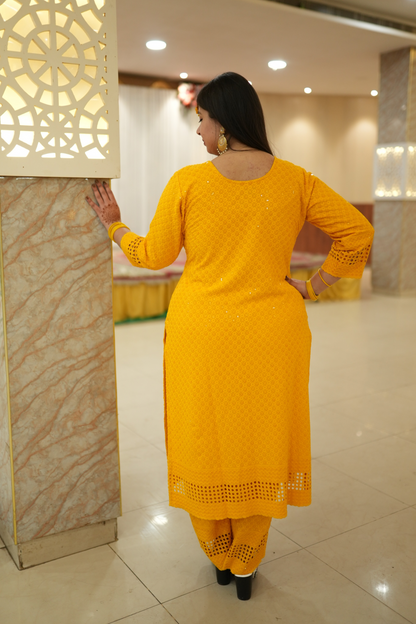 Yellow Suit For Haldi